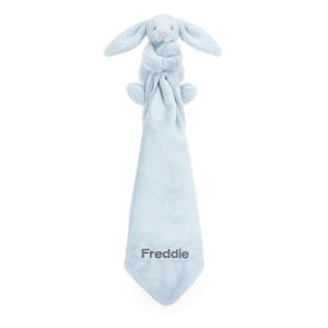 Personalised Bashful Blue Bunny Soother